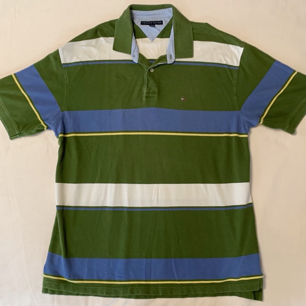 Tommy Hilfigure 1/4 button up polo tee